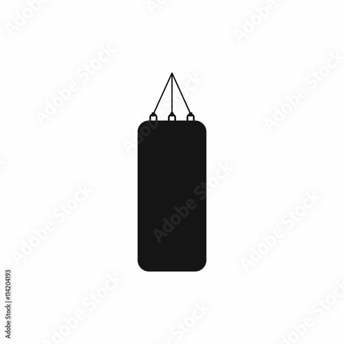 Punching bag for boxing icon, simple style