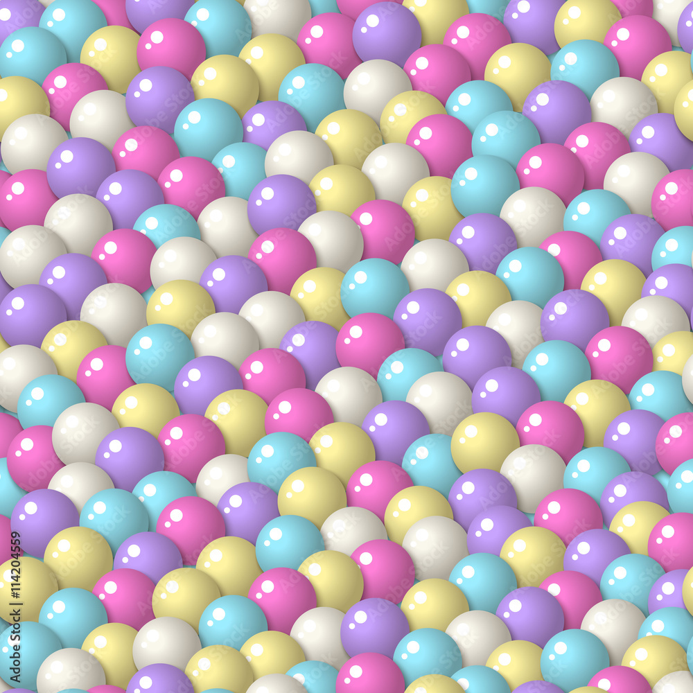 Gumball candies seamless pattern