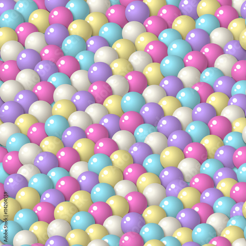 Gumball candies seamless pattern
