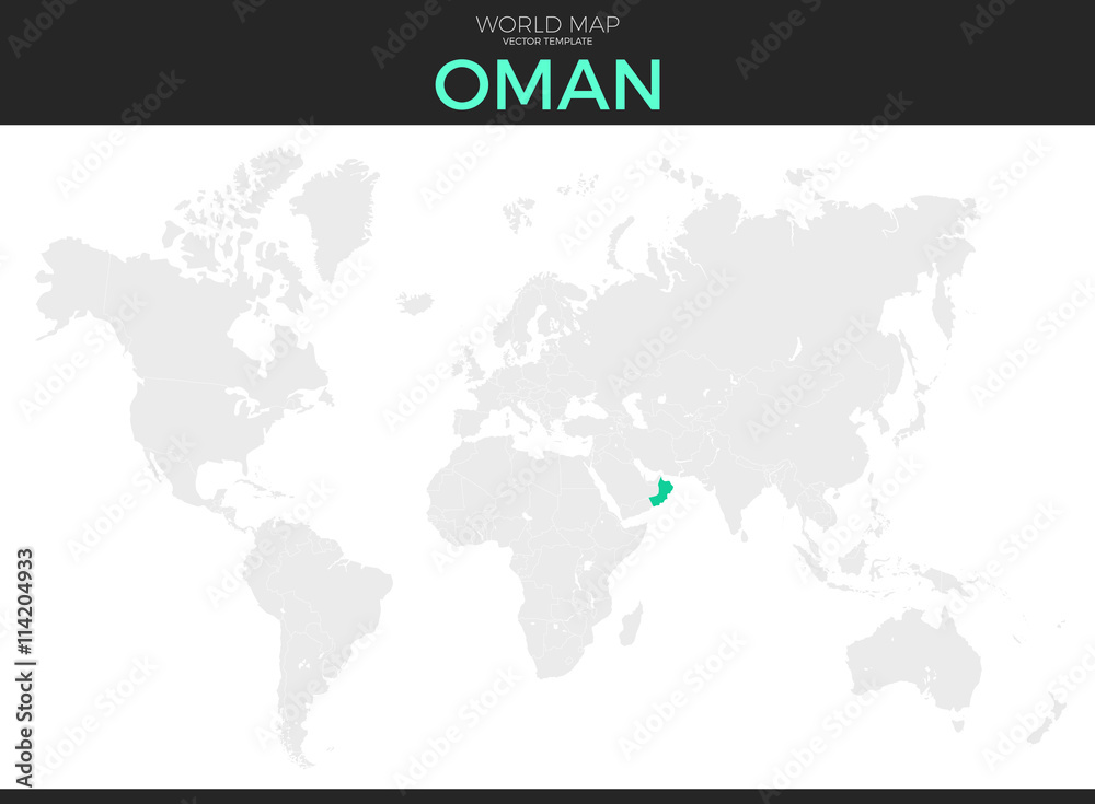 Sultanate of Oman Location Map