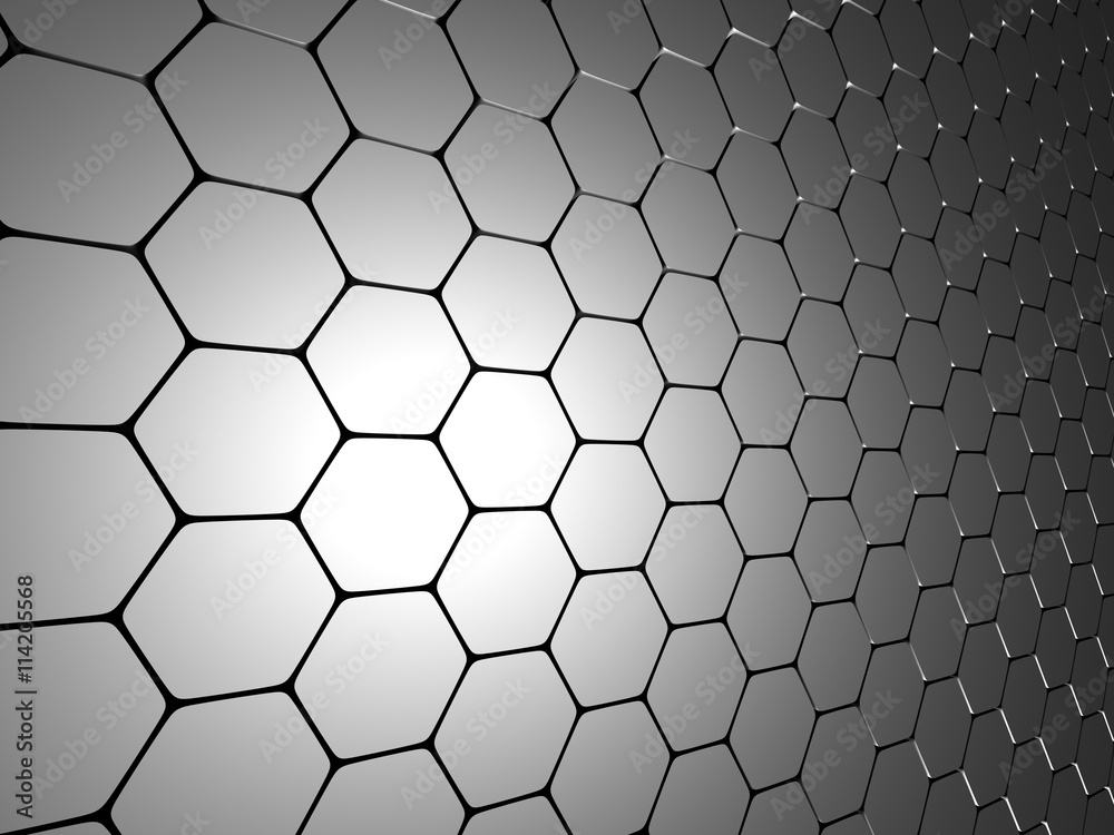 Futuristic Blue Hexagon Pattern Tile Background Futuristic Blue Hexagon Pattern Tile Background