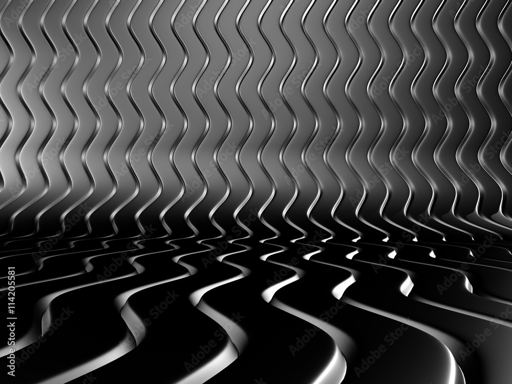 Fototapeta premium Futuristic Blue Hexagon Pattern Tile Background