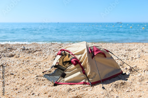 Tent at the beach © Ivonne Wierink