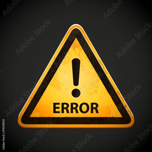 error sign