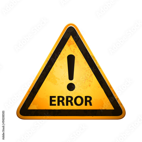 error sign