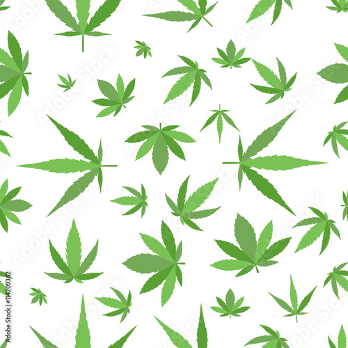 Marijuana background vector set.