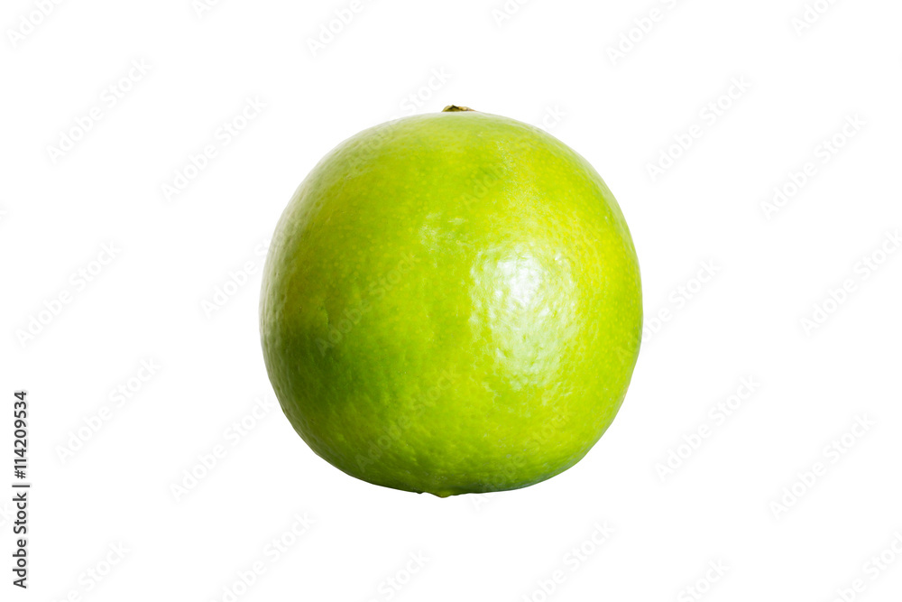 Green lime isolated on white background with clipping path Green lime isolated on white background with clipping path
