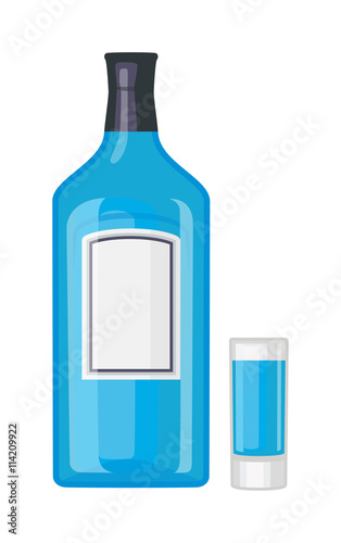 Alcohol tequila bottle restaurant liquid vector. Tequila scotch brewery tequila bottle drink vermouth liquor. Party drink bottle design beverage. Alcohol lifestyle healthy drink.