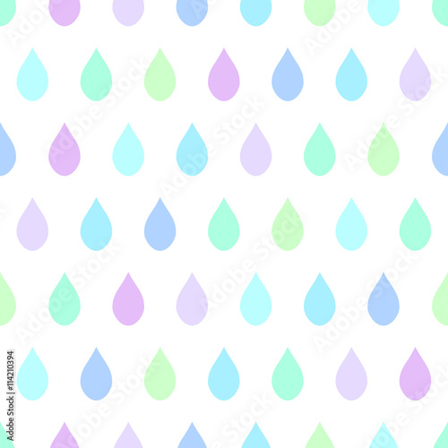 Cool Tone Rain White Backgr...