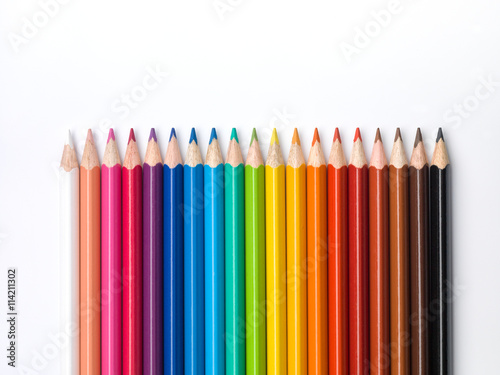Color pencils composition