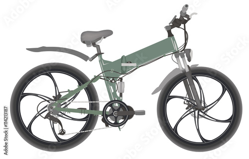 green bicyce зеленый велосипед