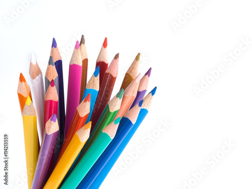 Color pencils bunch