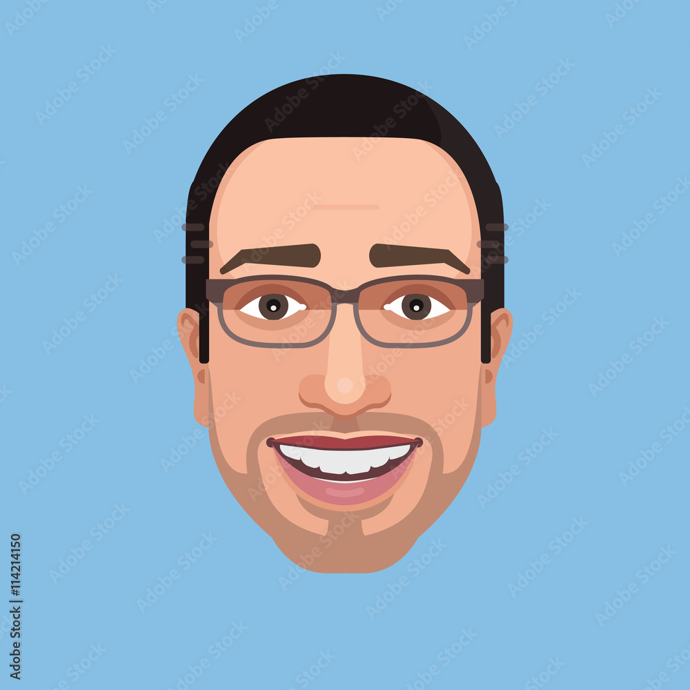 Vector Avatar Flat Design - Character / Portrait / Face Vector Avatar Flat Design - Character / Portrait / Face