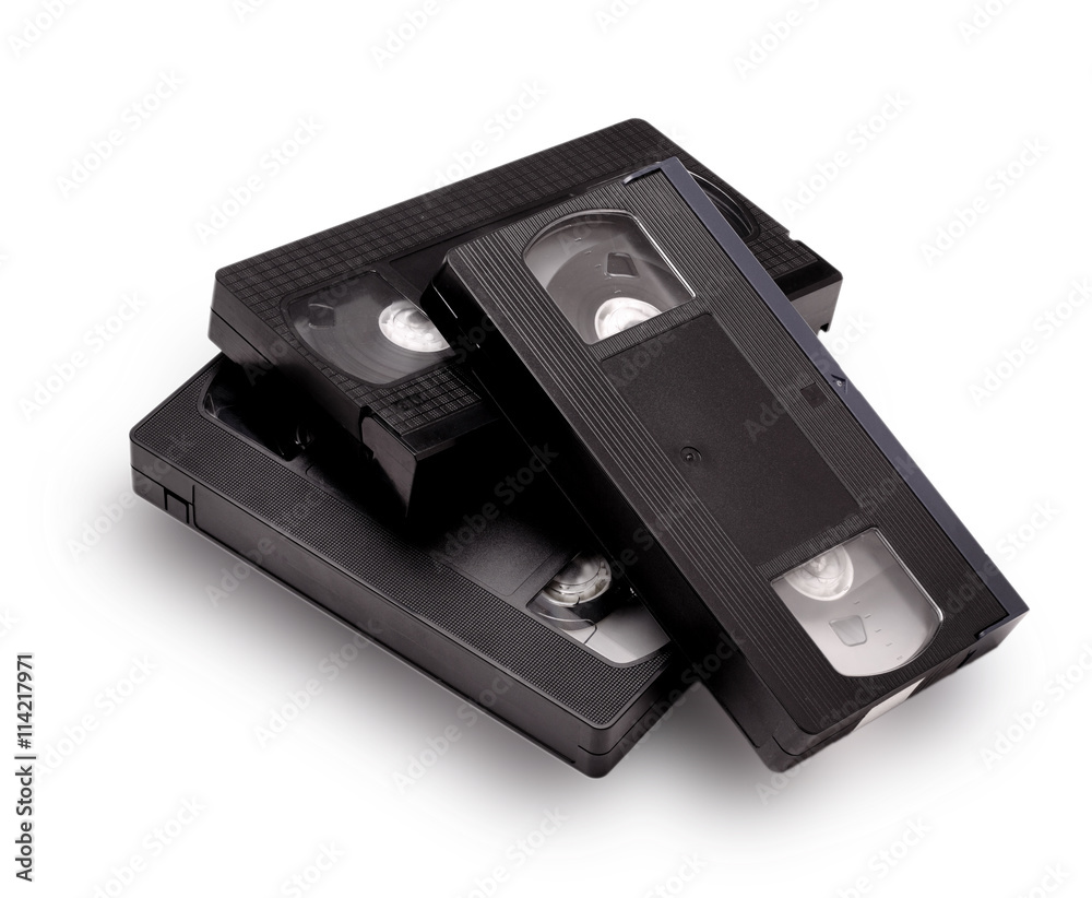 Blank vhs video cassette tape