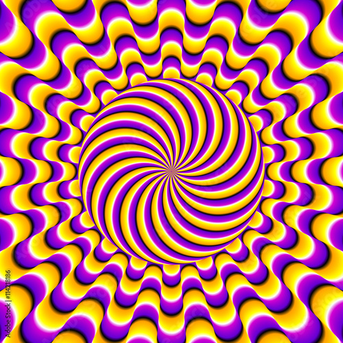 Rotating ball(optical illusion of movement)