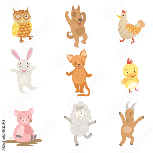 Humanized Animals Collection Of Artistic Funny Stickers