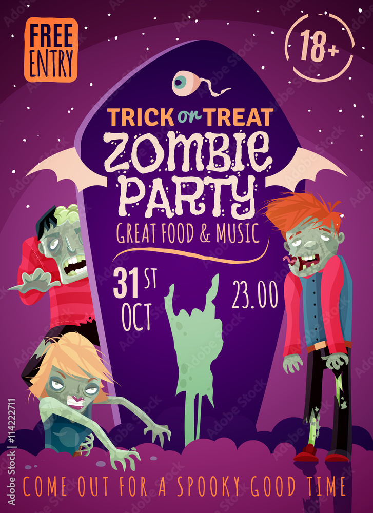 Zombie Party Poster