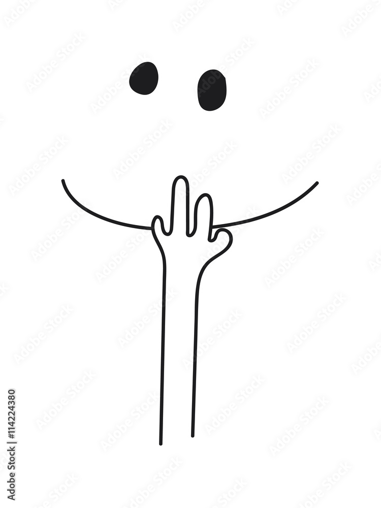 Obraz premium Oops hand drawn