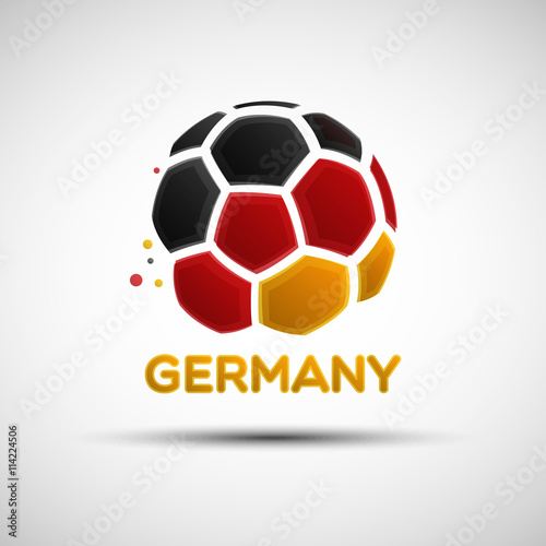 Abstract Germany soccer ball