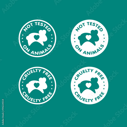 Cruelty free - not tested on animals sign icon symbol