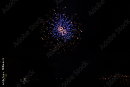 Fireworks on the lake