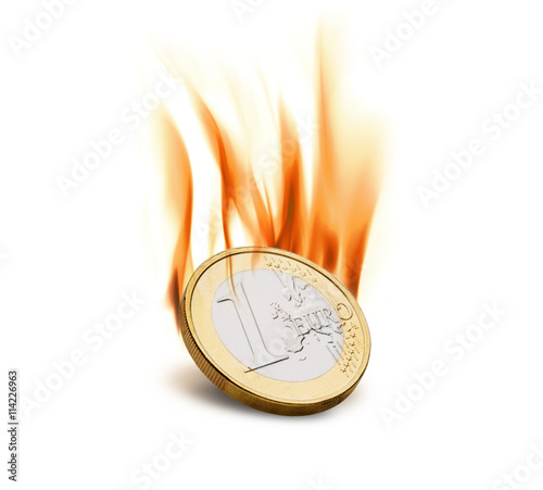 Brennender euro