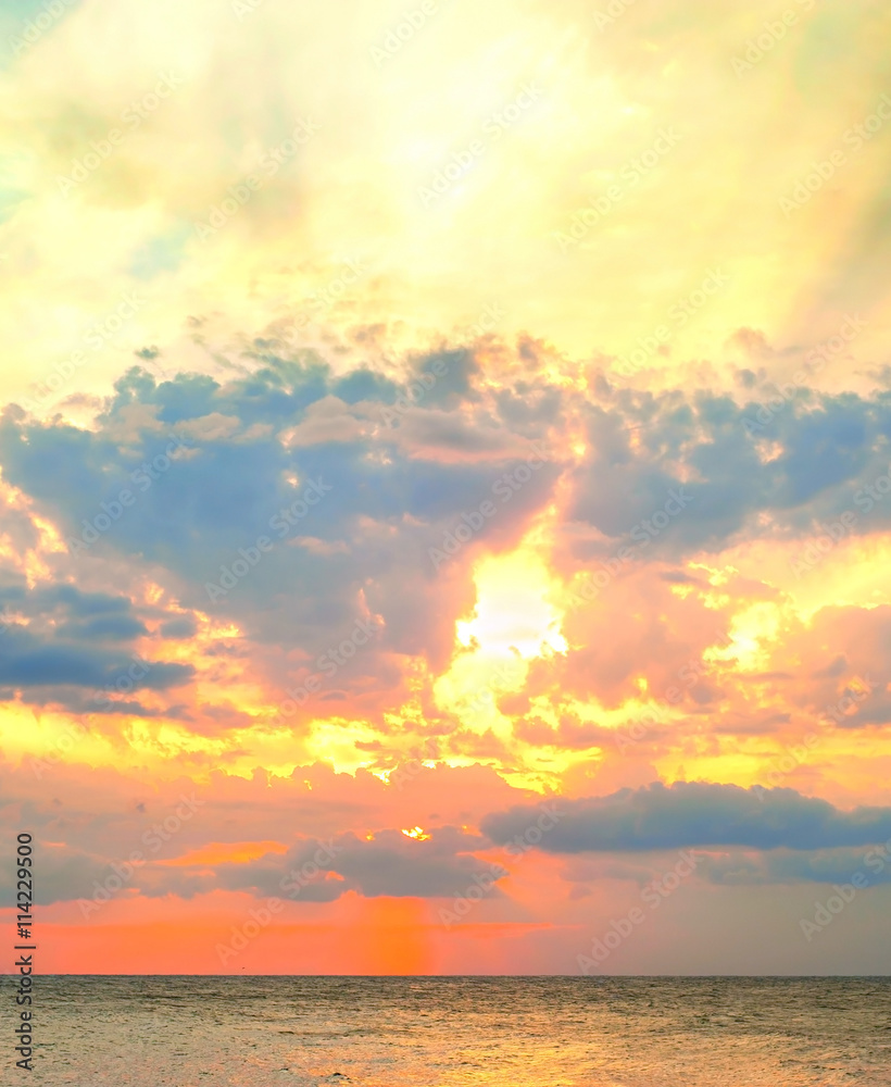 Fototapeta premium Sea sunset