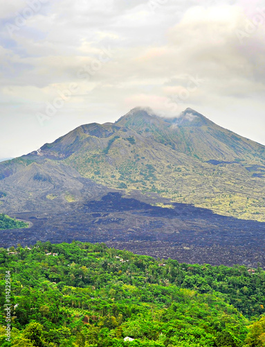 Batur volcano on Bali island