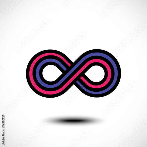 Infinity symbol. Vector ill...