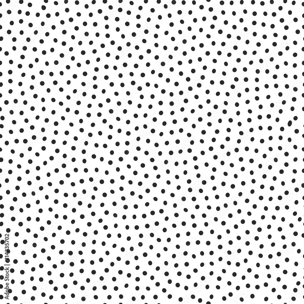 Vector seamless stippling dots jumble pattern background.