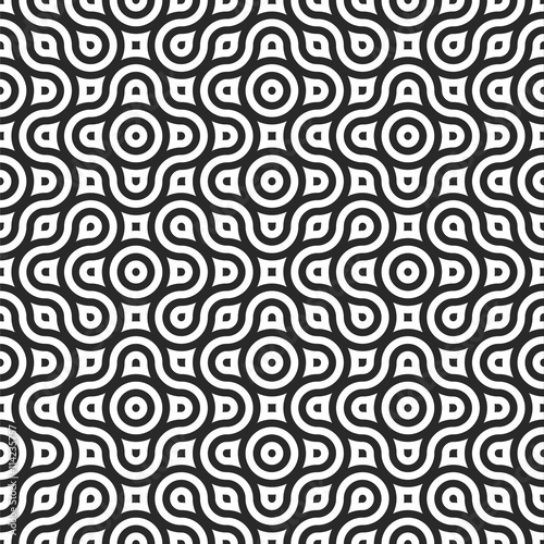 Seamless geometric wrapping pattern.