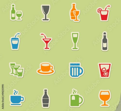 glasses icon set