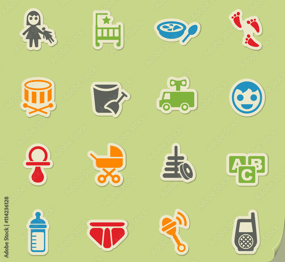 baby icon set baby icon set