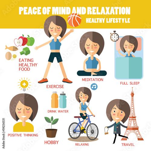 peace mine and relaxation.healthy lifestyle