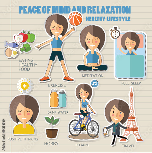 peace mine and relaxation.healthy lifestyle