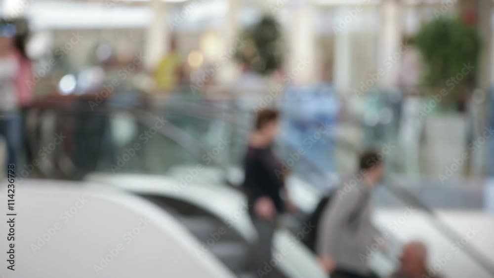 People in blur at the store People in blur at the store