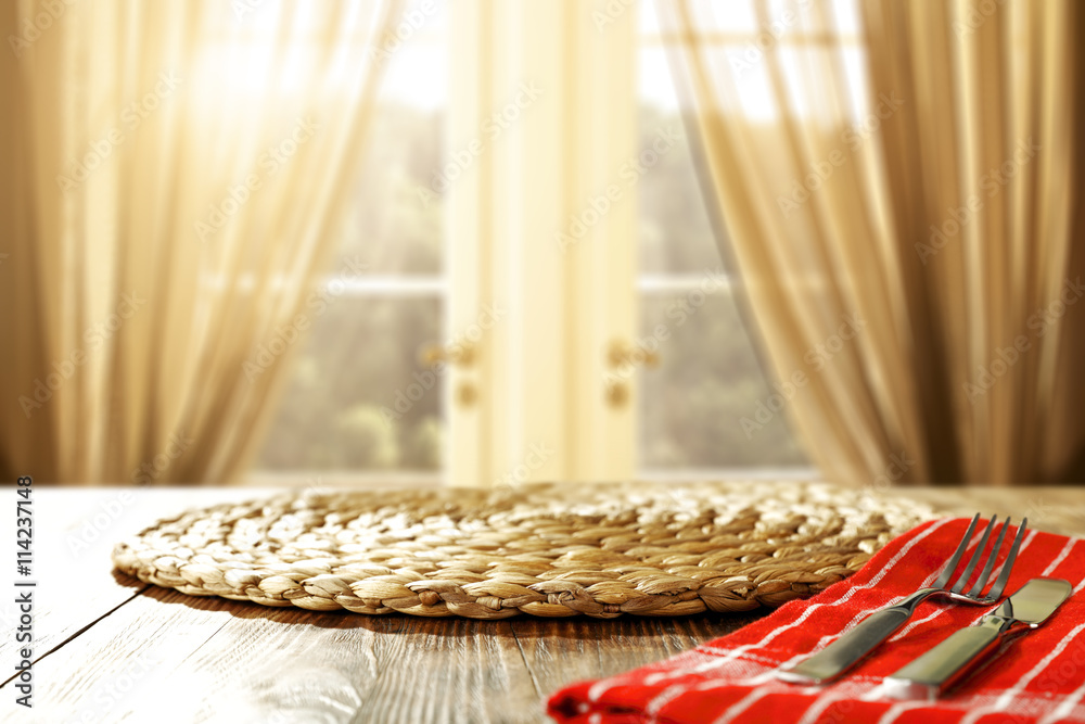 Fototapeta premium table and window 