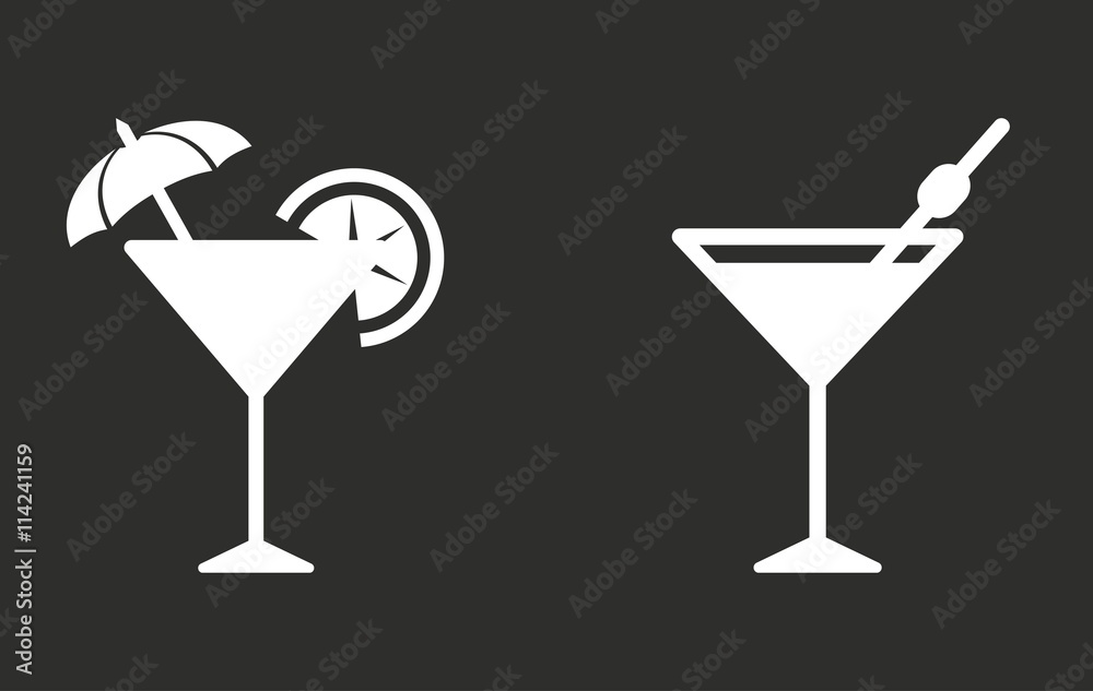 Cocktail - vector icon.