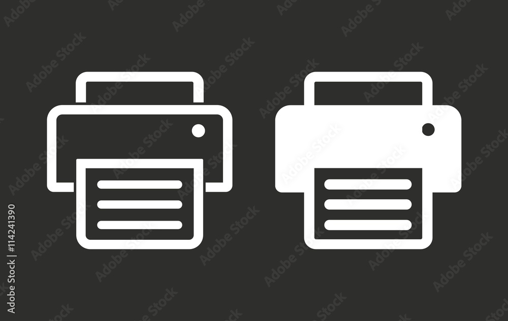 Printer - vector icon. Printer - vector icon.