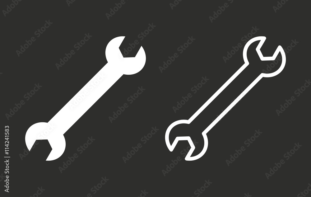 Wrench - vector icon. Wrench - vector icon.