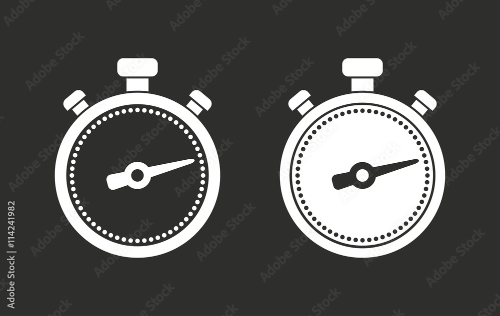 Stopwatch - vector icon.