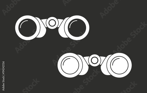 Binocular - vector icon.
