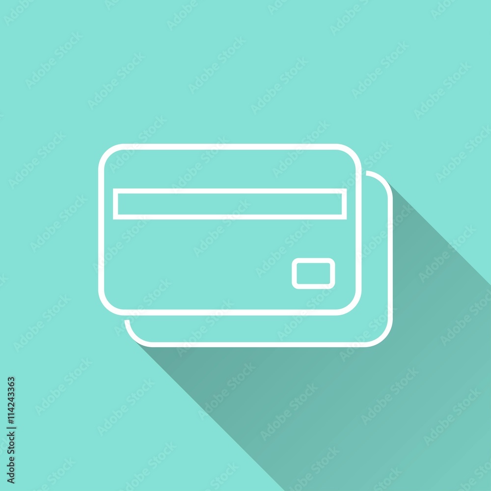Credit card - vector icon. Credit card - vector icon.