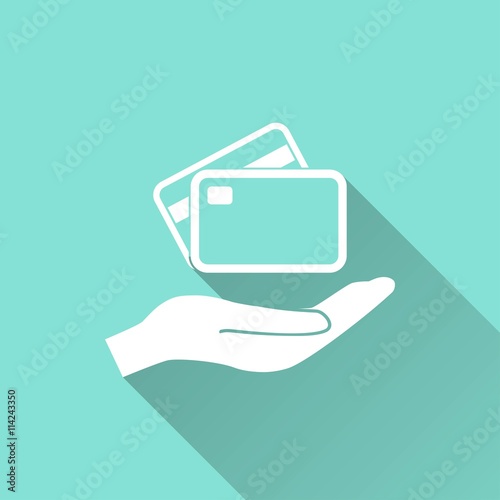 Credit card - vector icon.