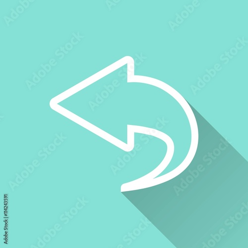Backward - vector icon.