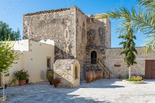 The Monastiri Odigitrias is an old monastery from the 14 century and holy Patriarchal in the south-central of Crete. There is an exhibition about the old live in the monastery and there monks to visit photo