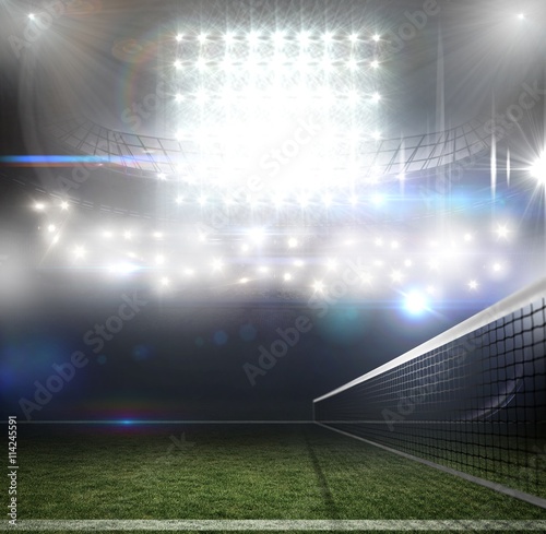 Принти на полотні Composite image of composite image of a tennis net