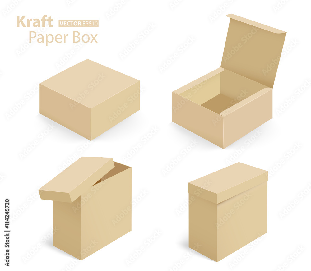3d design kraft paper box