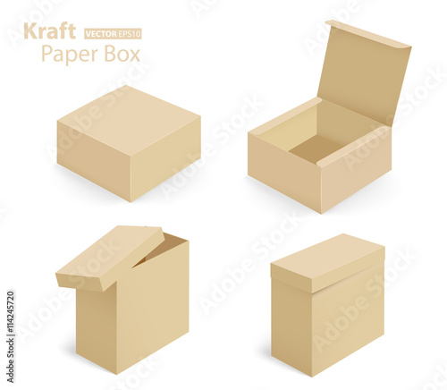 3d design kraft paper box