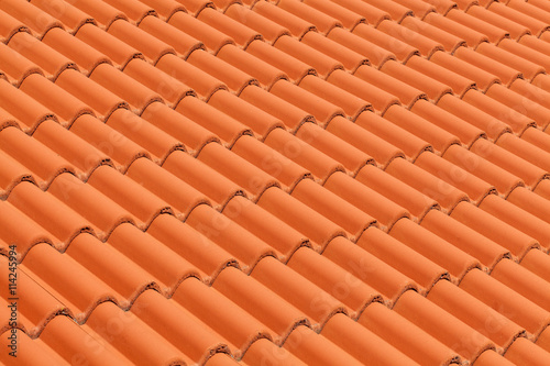 New roof tiles close up detail © dechevm